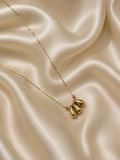 Golden Trio Drop Pendant Necklace