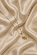 Elegant White Rose Pendant Necklace