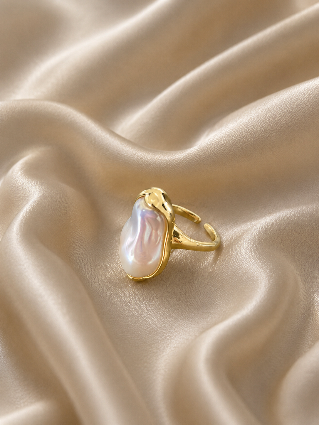 Baroque Pearl Statement Ring