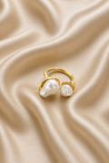 Mirelle Duo Pearl Bypass Ring