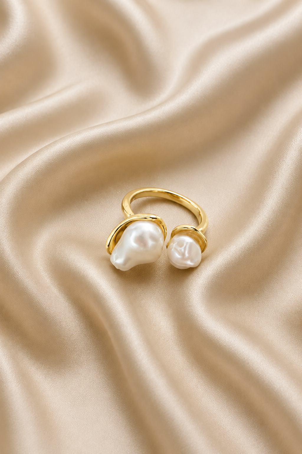 Mirelle Duo Pearl Bypass Ring
