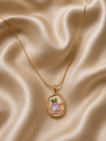 Blush Garden Floral Pendant Necklace