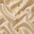 Amora Sculpted Heart Y-Drop Necklace