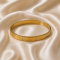 Eterna Crystal Screw Bangle