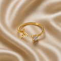 Aviara Butterfly & Crystal Ring