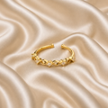 Laurel Crystal Leaf Ring