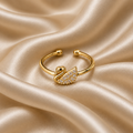 Odette Crystal Swan Ring