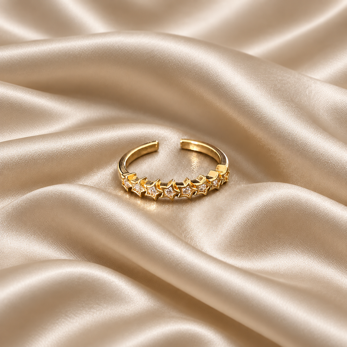 Stella Crystal Star Ring