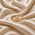 Forever Heart & Infinity Crystal Ring
