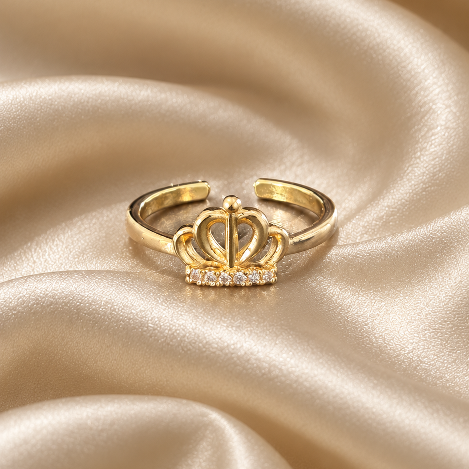 Majesty Crystal Crown Ring