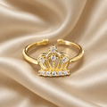 Empress Crystal Crown Ring