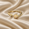 Solene Textured Disc Bypass Ring