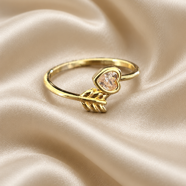 Elowen Heart & Leaf Ring