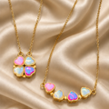 Aurora Magnetic Heart-to-Clover Necklace
